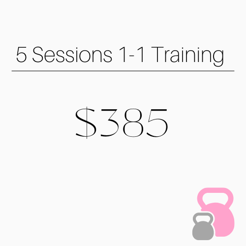 5 Sessions 1-1 Training